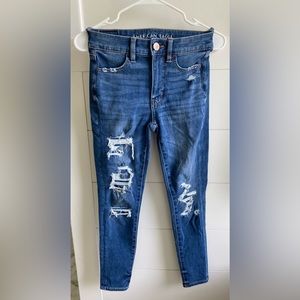 American Eagle Hi-Rise Jegging Crop Size 0